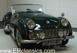 Triumph TR3 A Overdrive Cabriolet / Roadster 1960 Green Triumph TR3A 1960 Overdrive British Racing Green Car for Sale. 490479