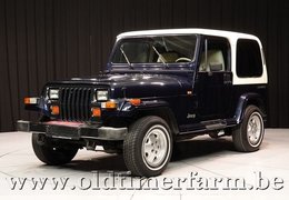 Jeep Wrangler 4x4 Laredo 2-seater Off-road 1990 Blue Jeep Wrangler 4x4 Laredo 2-seater Off-road 1990 Blue Car for Sale. 503456