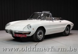 Alfa Romeo Spider 1300 Duetto Junior Cabriolet / Roadster 1969 White Alfa Romeo Spider 1300 Duetto Junior Cabriolet / Roadster 1969 White Car for Sale. 522975