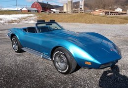 Chevrolet Corvette Convertible Stingray Cabriolet / Roadster 1973 Blue Chevrolet Corvette Convertible Stingray Cabriolet / Roadster 1973 Blue Car for Sale. 535453
