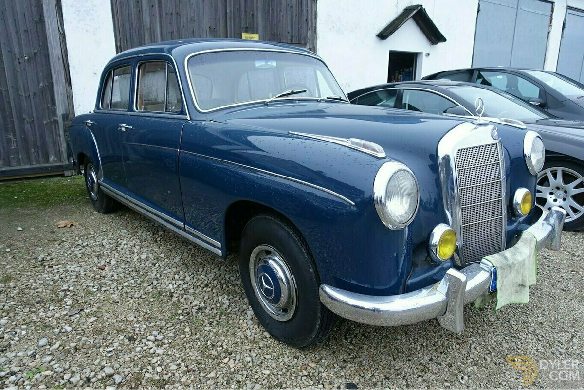1957 Mercedes-Benz 220S Ponton W180 Oldtimer H-Kennz. fahrbereit, foto 1