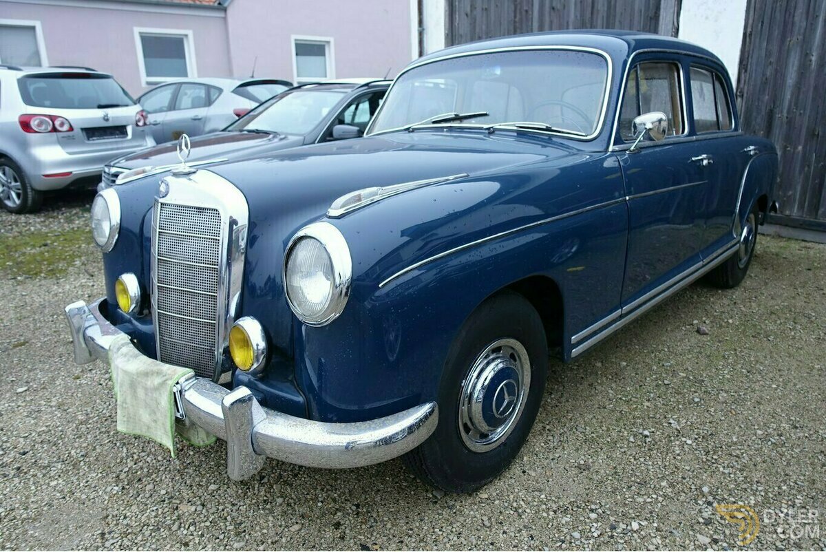 1957 Mercedes-Benz 220S Ponton W180 Oldtimer H-Kennz. fahrbereit, foto 12