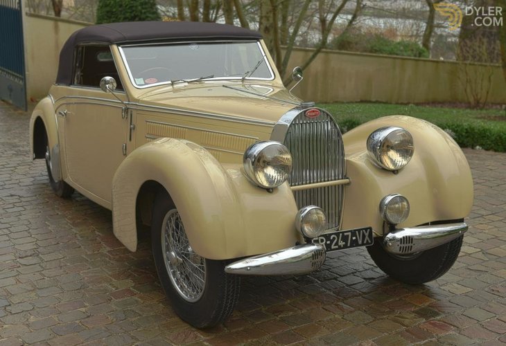 Classic 1939 Bugatti Type 57 C Stelvio Cabriolet By Gangloff For Sale Price 1 400 000 Gbp Dyler