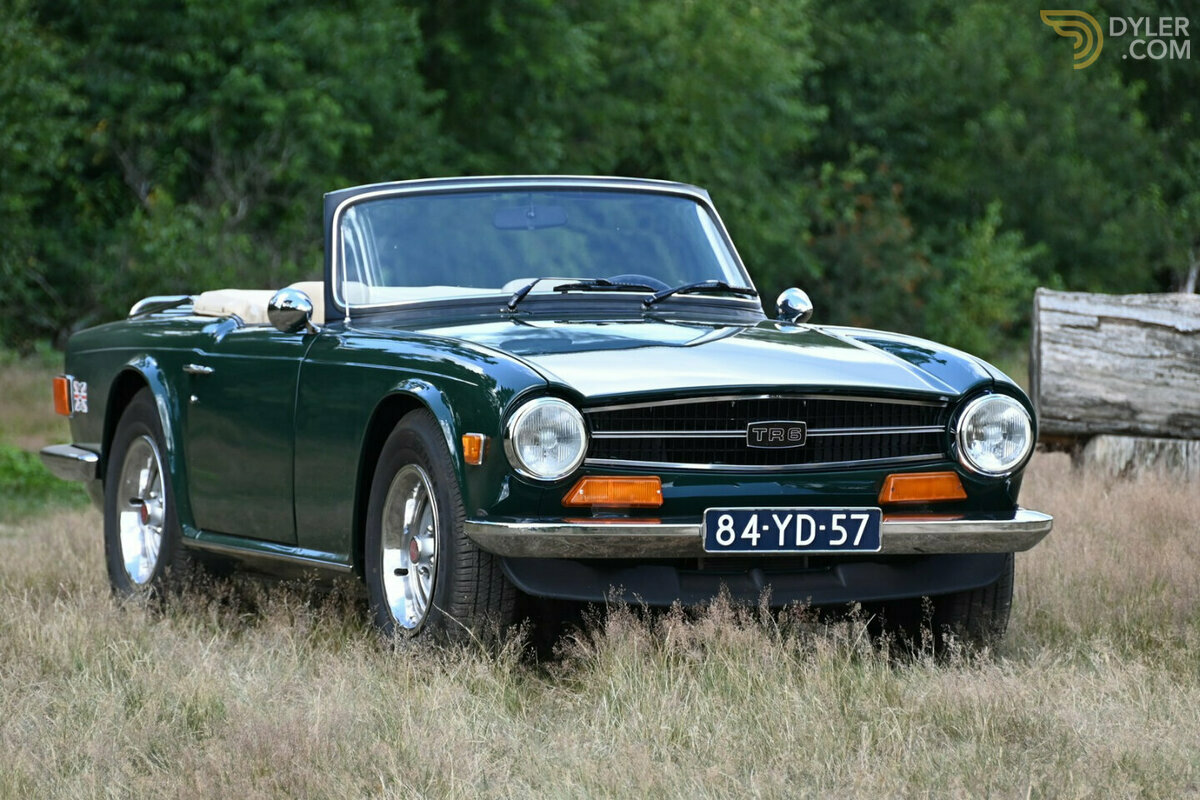 Classic 1974 Triumph TR6 Overdrive Convertible For Sale. Price 22