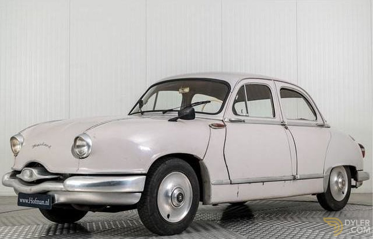Miniature JEP 1:43 – Panhard Dyna Z Berline 1956 – Gris – France – Sans Boîte
