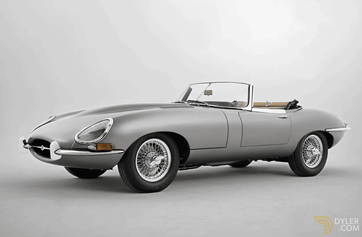 Aimant Frigo Voiture Classique Jaguar Series 1 E-type Roadster 1962 - Dimensions 3.5''x2.75'' - Neuf