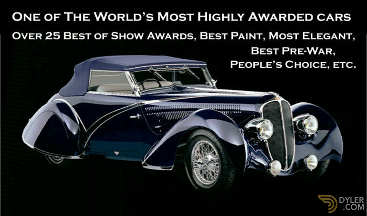 1936 Delahaye 135 Disappearing Top Convertible, foto 2