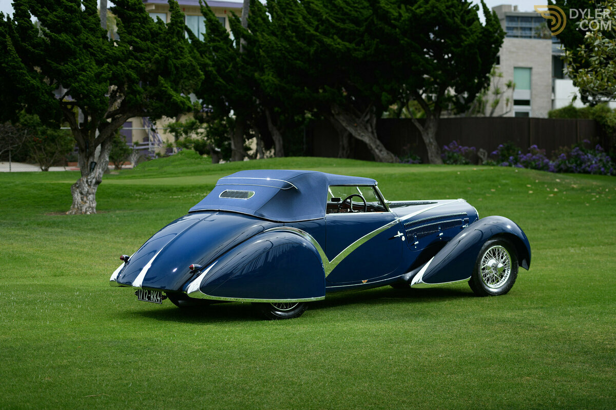 1936 Delahaye 135 Disappearing Top Convertible, foto 3