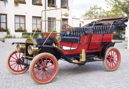 Ford Model T Touring Brass Cabriolet / Roadster 1909 Red Ford Model T Touring Brass Cabriolet / Roadster 1909 Red Car for Sale. 392122
