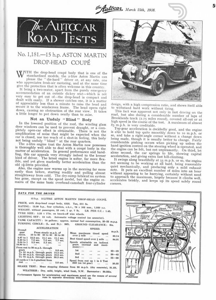 1938 Aston Martin 2-Litre Drophead, foto 10