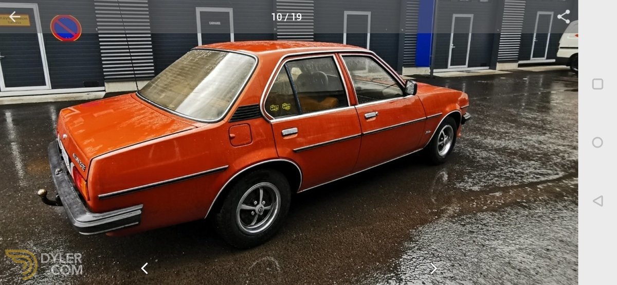 Classic 1981 Opel Ascona 2 0e Berlina Injection For Sale Price 50 000 Eur Dyler
