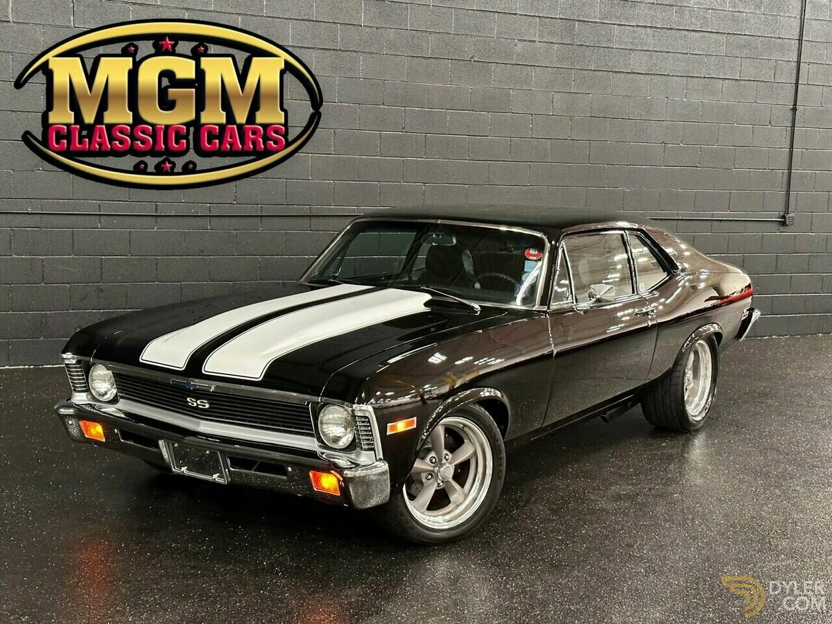 Classic 1971 Chevrolet Nova TUXEDO BLACK SS PAINT IS INCREDIBLE | AC PS PDB  En Venta. Precio 59 998 usd - Dyler, image size:1200x900