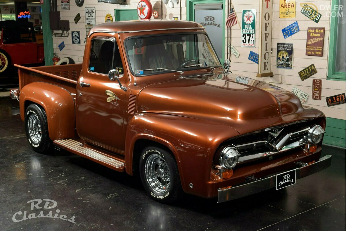 1955 Ford F-100 Stepside Custom Hot Rod Show Truck, foto 5