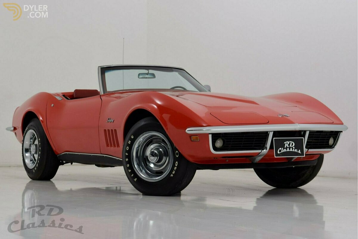 1969 Chevrolet Corvette C3 Convertible Monza Red, foto 1