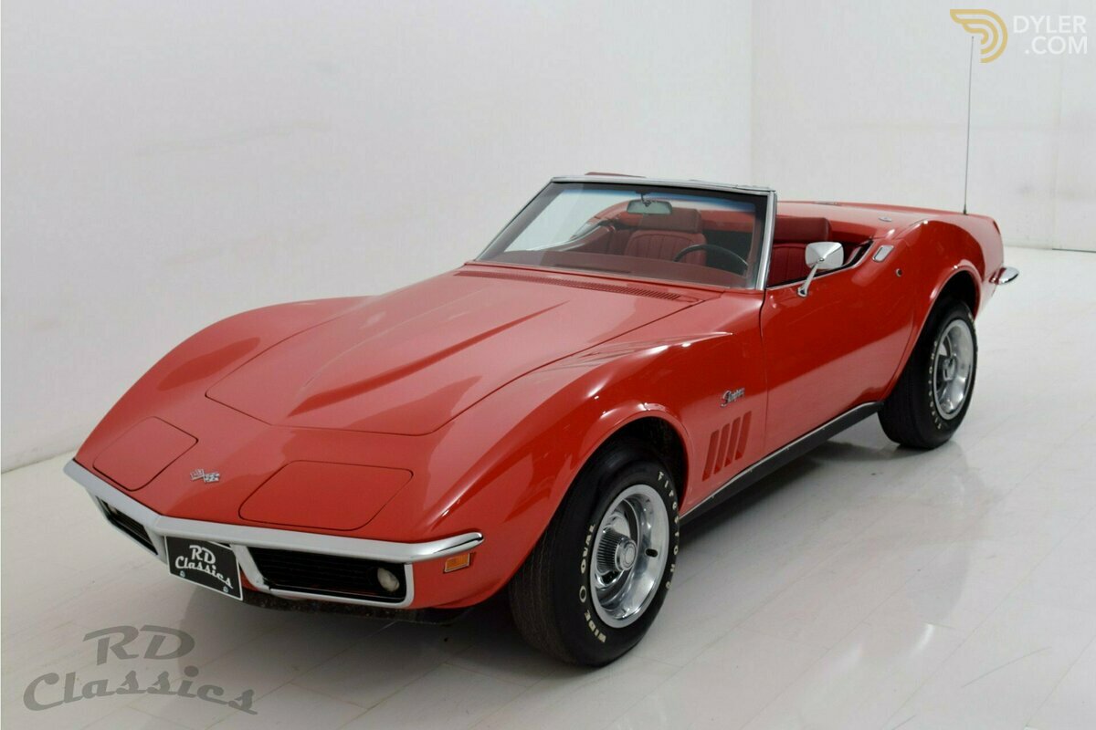 1969 Chevrolet Corvette C3 Convertible Monza Red, foto 3