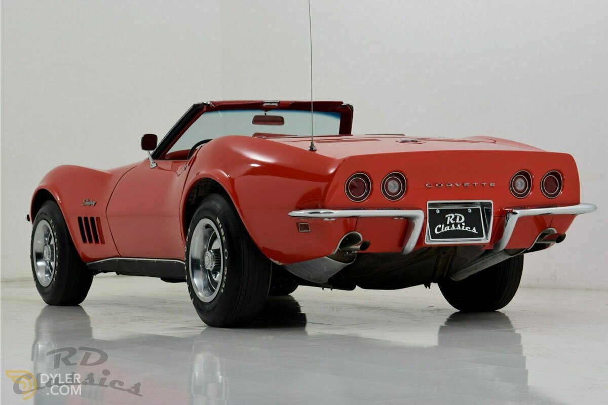 1969 Chevrolet Corvette C3 Convertible Monza Red, foto 5