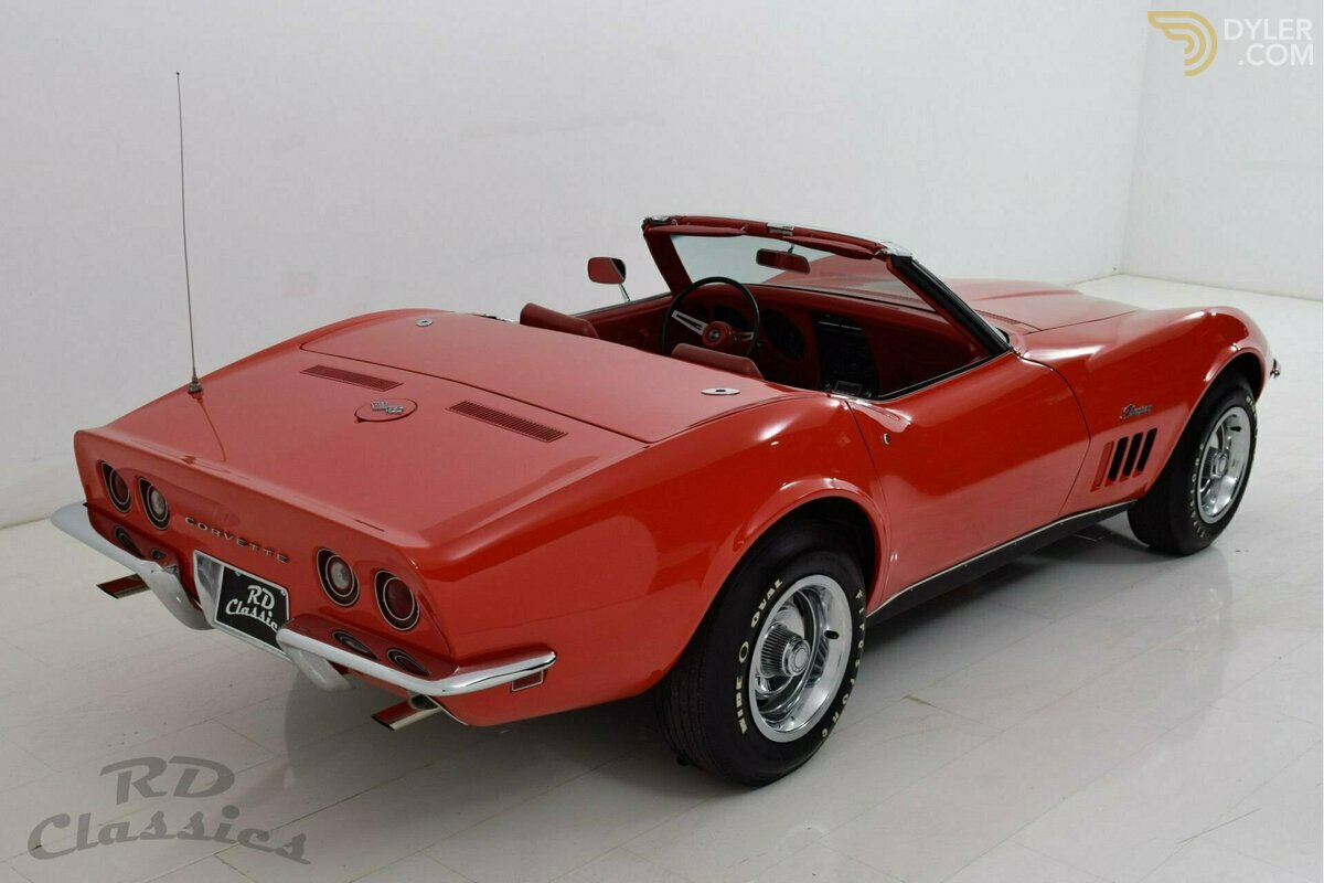 1969 Chevrolet Corvette C3 Convertible Monza Red, foto 7