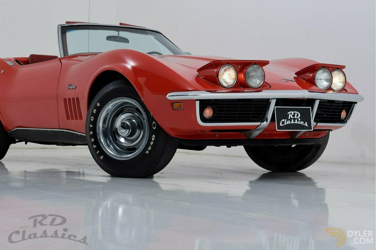 1969 Chevrolet Corvette C3 Convertible Monza Red, foto 11