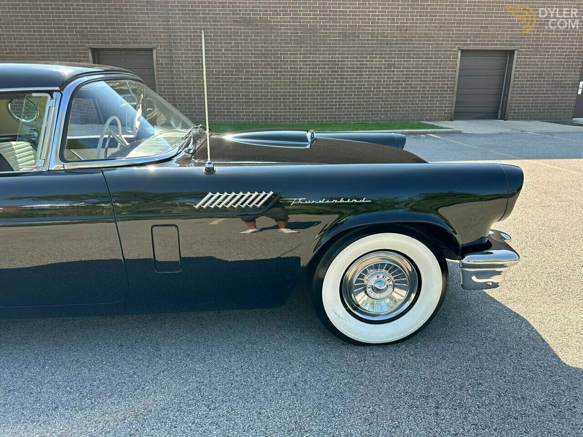 1957 Ford Thunderbird FACTORY BLACK ROADSTER, foto 12