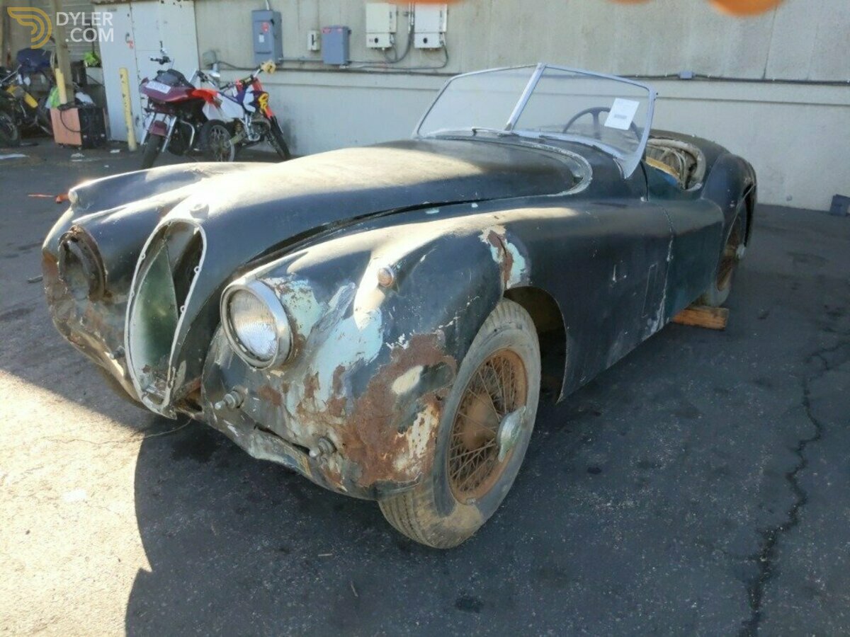 1954 Jaguar XK 120 Roadster Black Plate California Car, foto 1