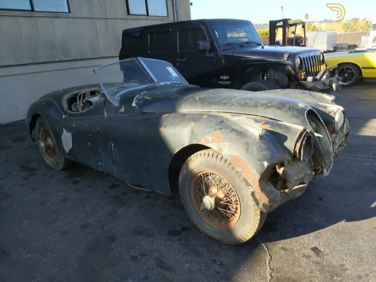 1954 Jaguar XK 120 Roadster Black Plate California Car, foto 2