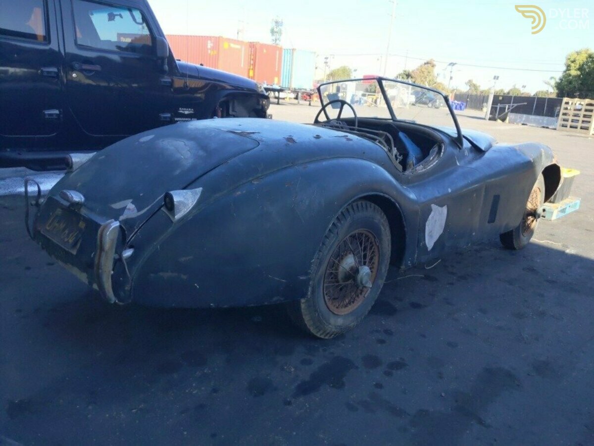 1954 Jaguar XK 120 Roadster Black Plate California Car, foto 3