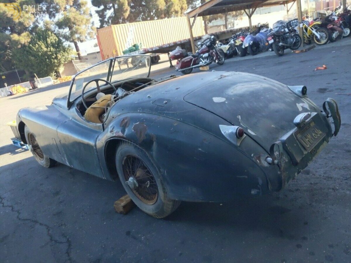1954 Jaguar XK 120 Roadster Black Plate California Car, foto 4