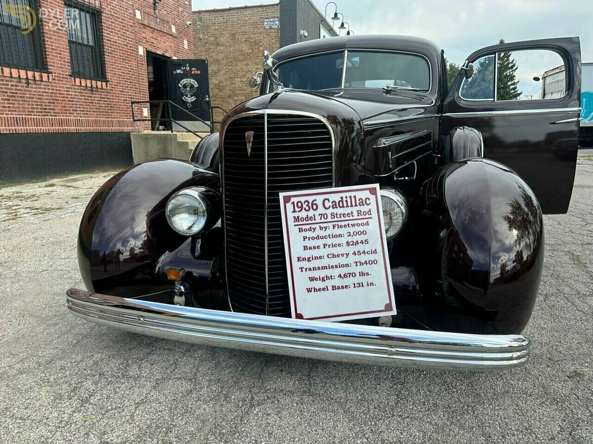 1936 Cadillac Fleetwood ALL STEEL BODY Resto Mod 454 big block A/C, foto 8