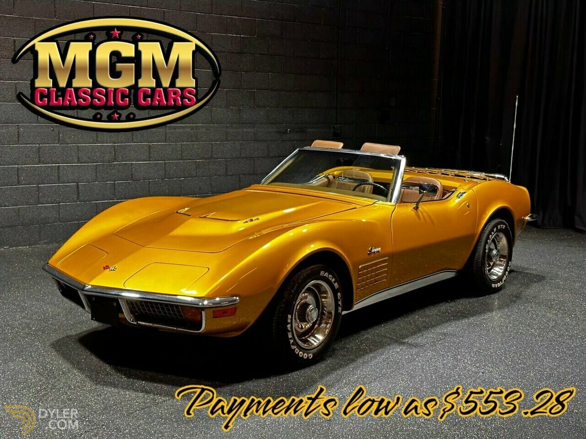 1972 Chevrolet Corvette Matching numbers 454 CI big block V-8 engine, foto 2