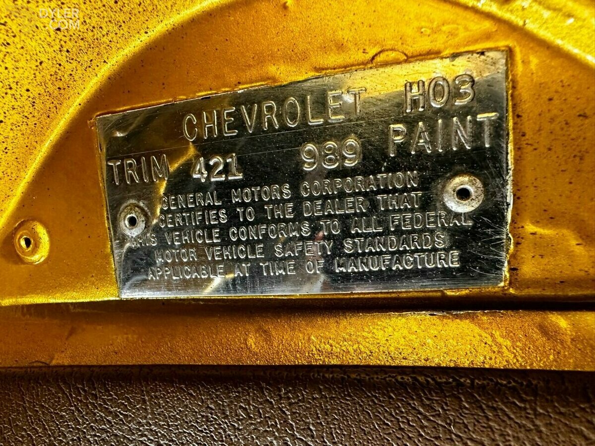 1972 Chevrolet Corvette Matching numbers 454 CI big block V-8 engine, foto 5