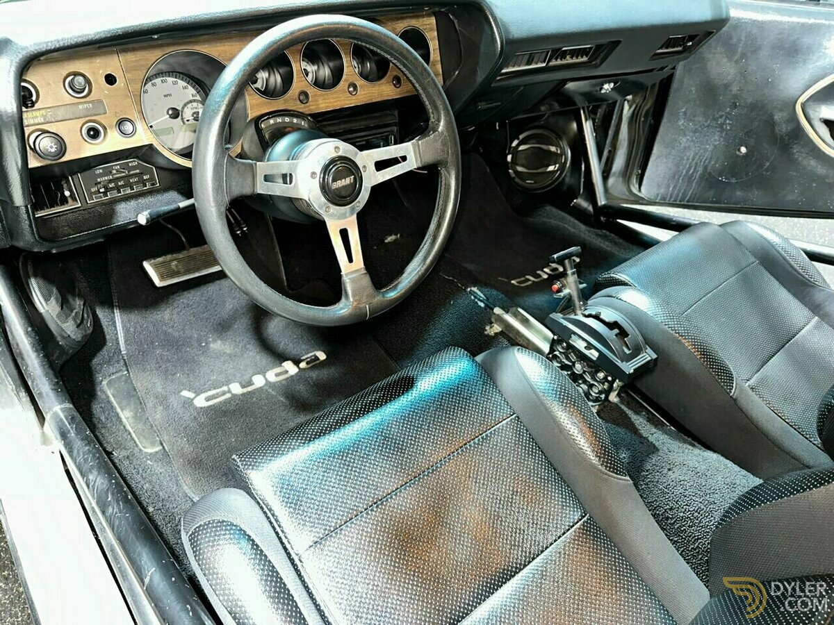 1970 Plymouth Barracuda 426 HEMI F1 PROCHARGER BLACK CUDA MOPAR!!, foto 6