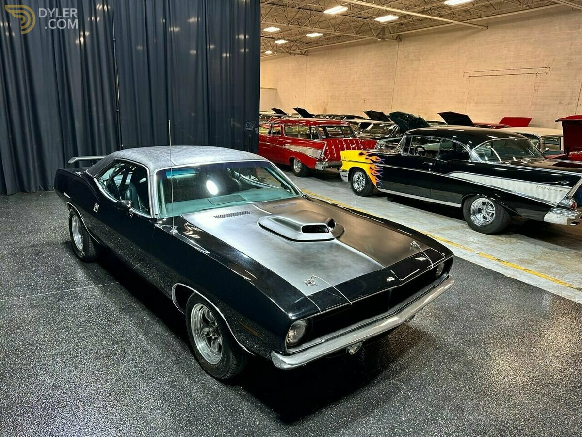 1970 Plymouth Barracuda 426 HEMI F1 PROCHARGER BLACK CUDA MOPAR!!, foto 7