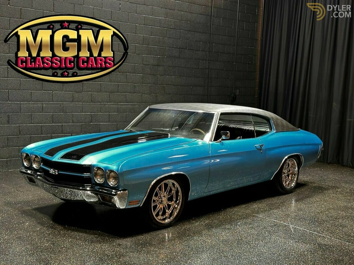 1970 Chevrolet Chevelle BLACK RACING STRIPES 350cid GREAT PAINT!!, foto 1