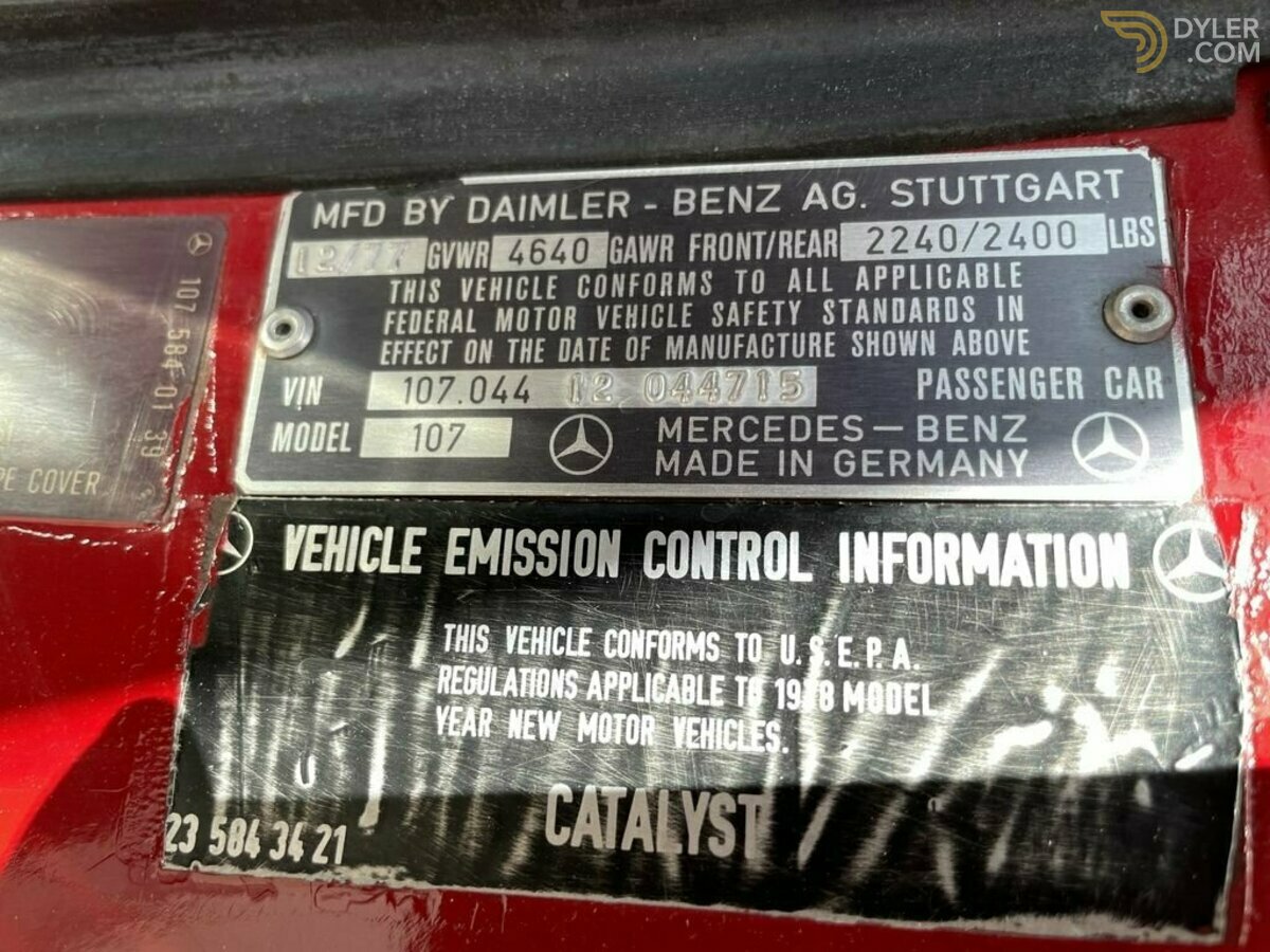 1978 Mercedes-Benz 450 SL, foto 8