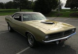 Plymouth Barracuda Cuda 440 SIX PACK Coupe 1970 Gold Plymouth Barracuda Cuda 440 SIX PACK Coupe 1970 Gold Car for Sale. 325523