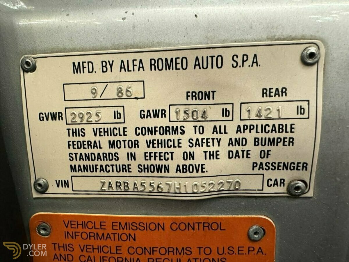 1987 Alfa Romeo Spider, foto 10