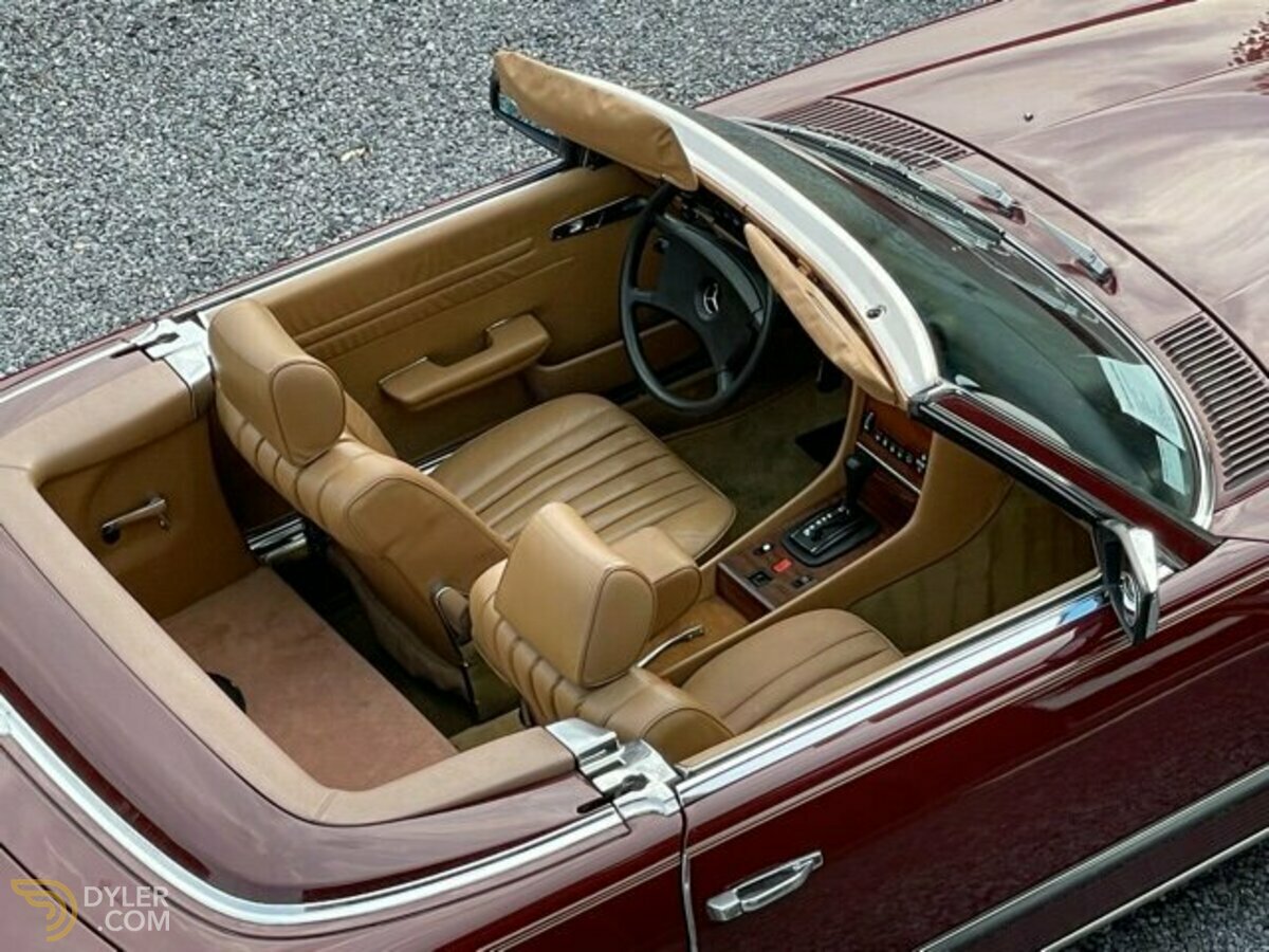 1983 Mercedes-Benz 380 SL R107 Roadster Orient red /Leather light brown, foto 2