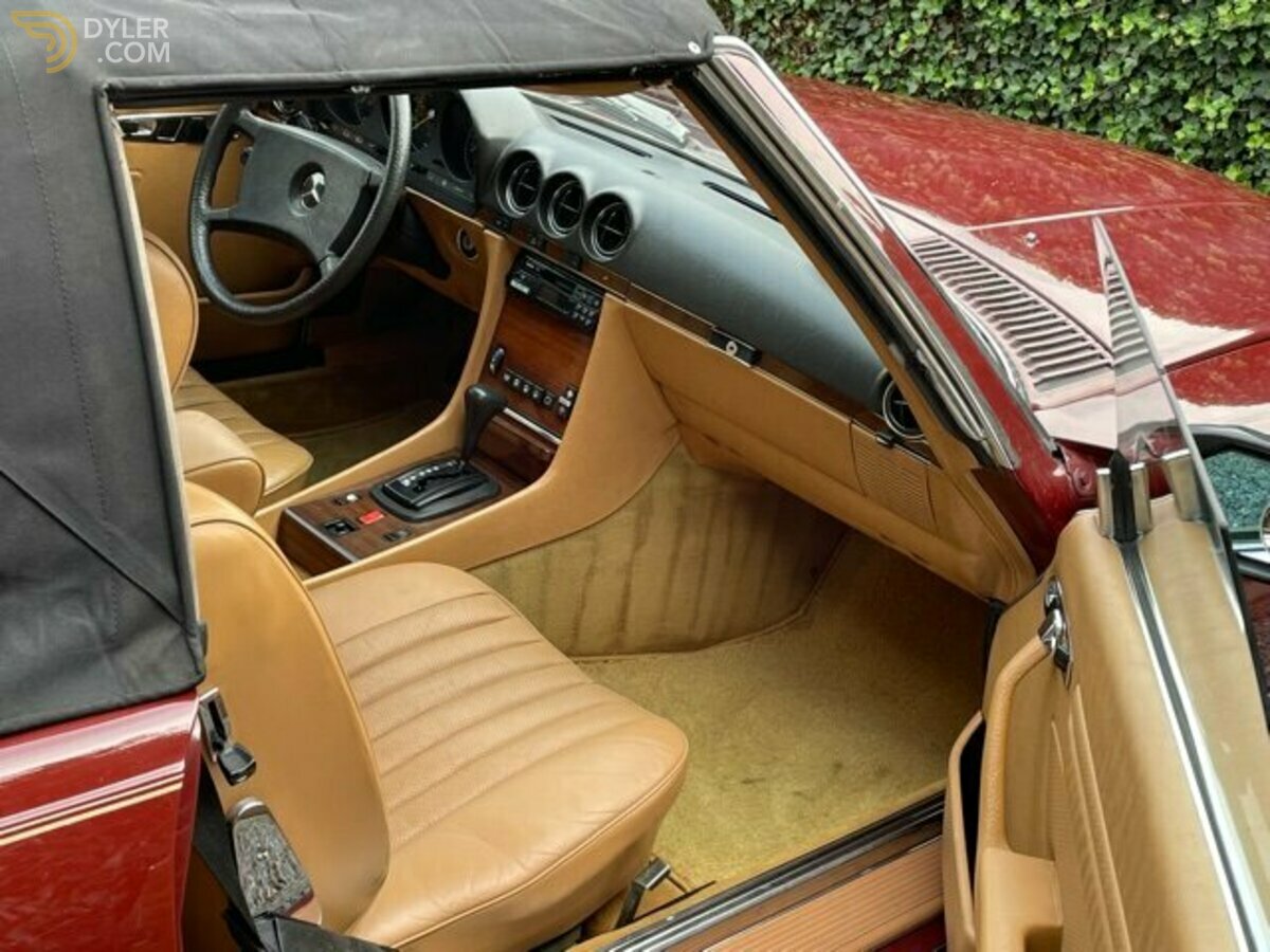 1983 Mercedes-Benz 380 SL R107 Roadster Orient red /Leather light brown, foto 4