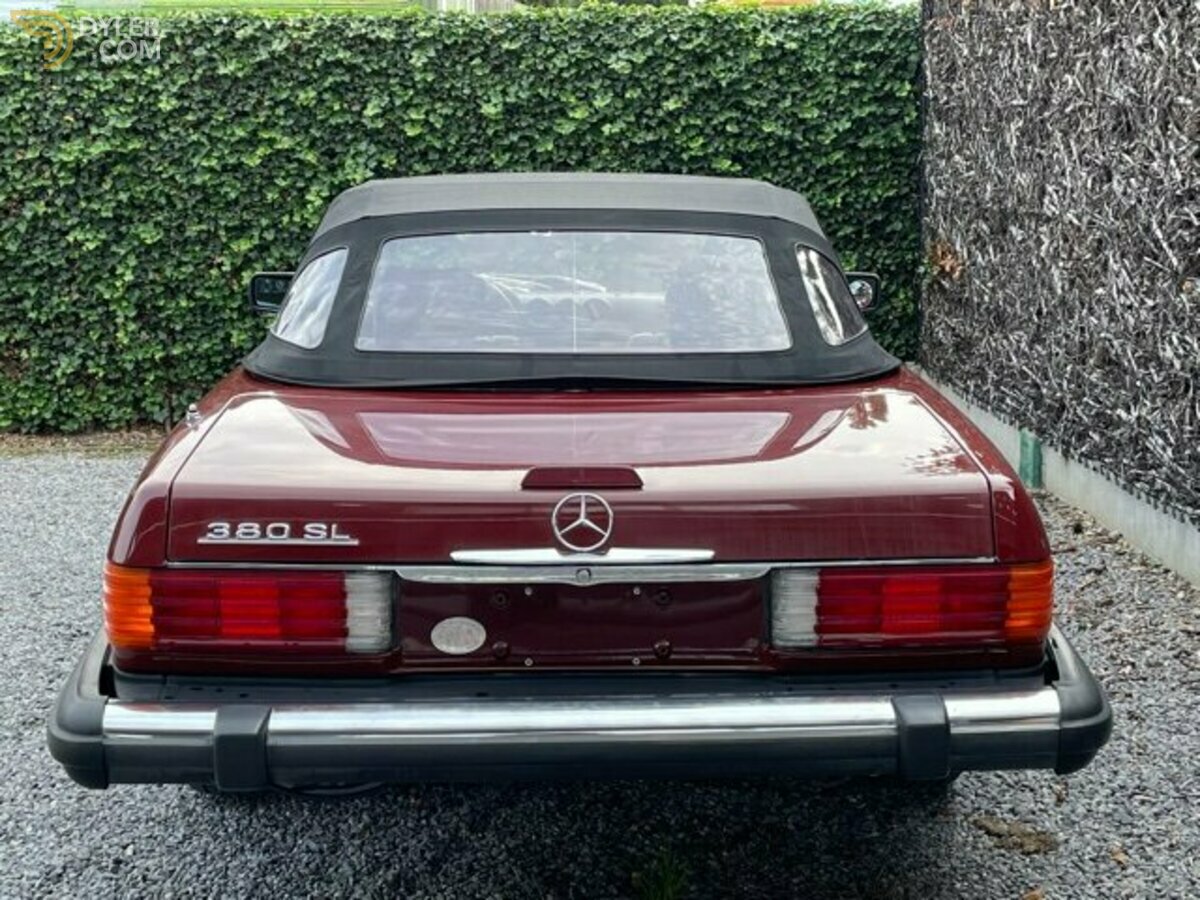 1983 Mercedes-Benz 380 SL R107 Roadster Orient red /Leather light brown, foto 12