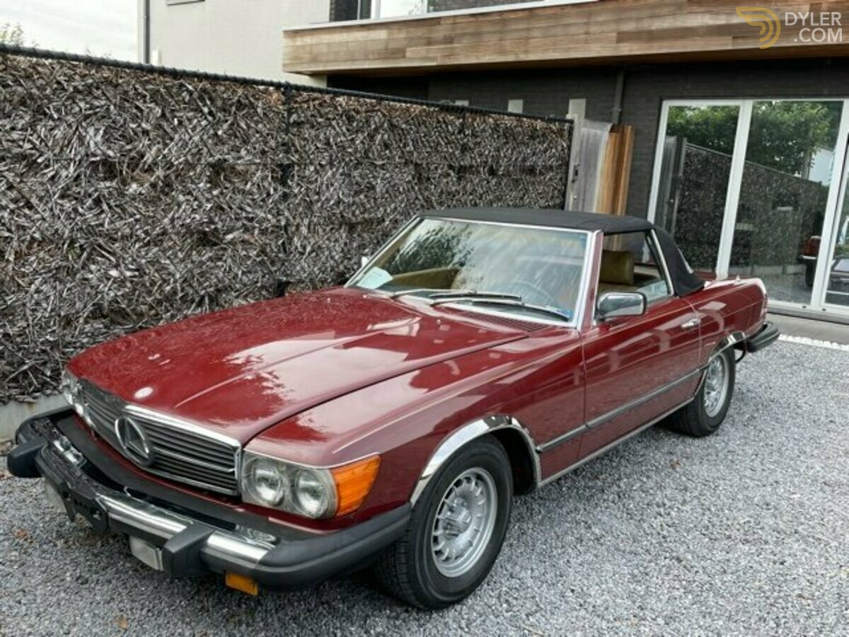 Classic 1983 Mercedes-Benz 380 SL R107 Roadster Orient red