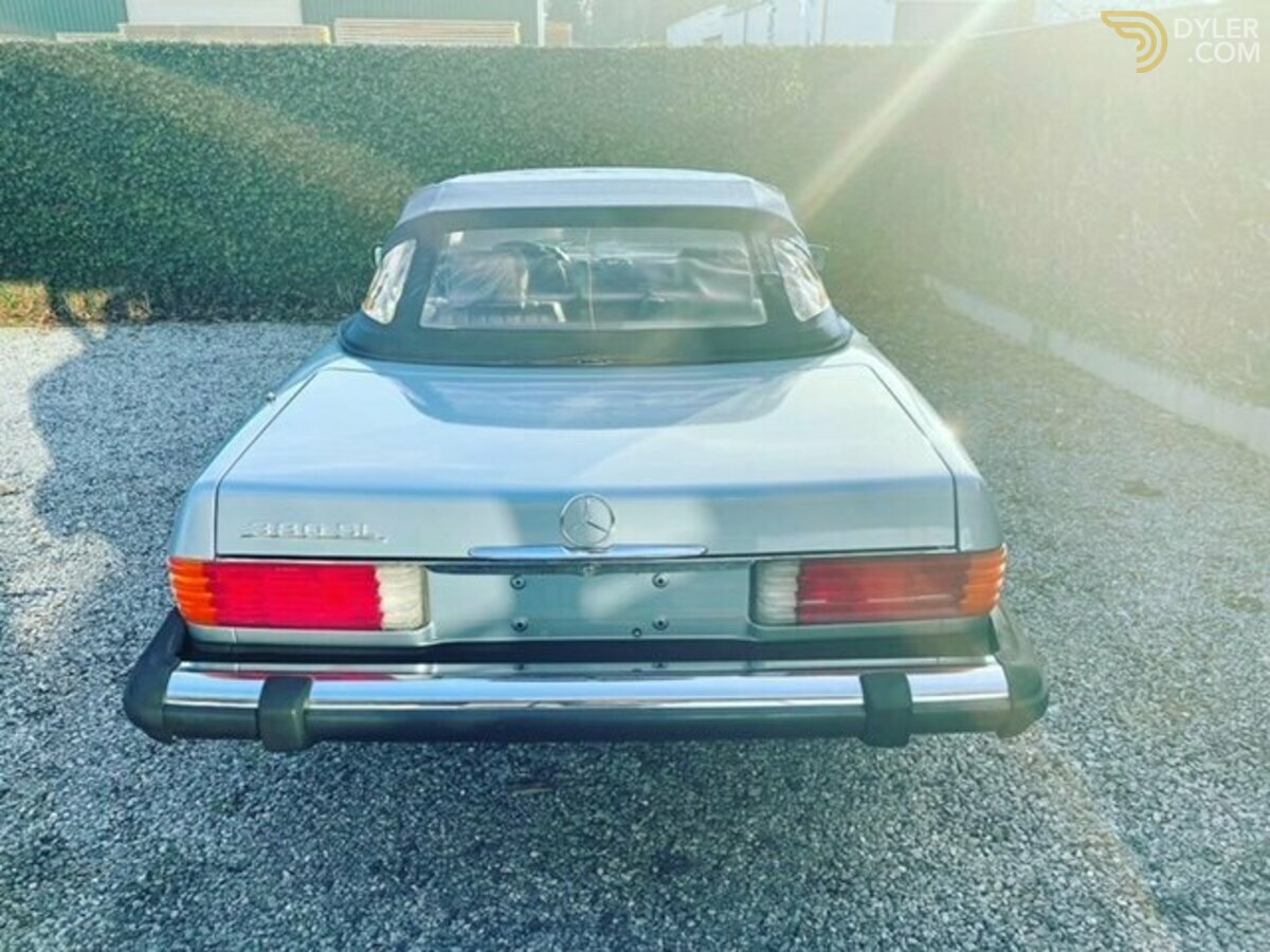 1985 Mercedes-Benz SL 380 Cabrio R107 + Hardtop in Diamond Blue Metallic, foto 5