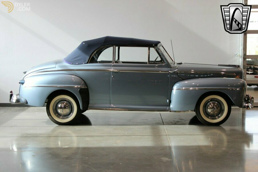 Voiture Miniature Distler - Ford Cabriolet - Bleue - Restaurée, Mécanisme Fonctionnel