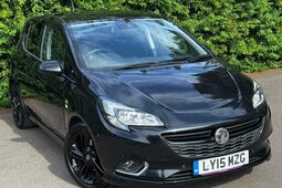 Vauxhall Corsa 1.0i Turbo ecoFLEX Limited Edition Euro 6 (s/s) 5d Fliesheck 2015 Schwarz