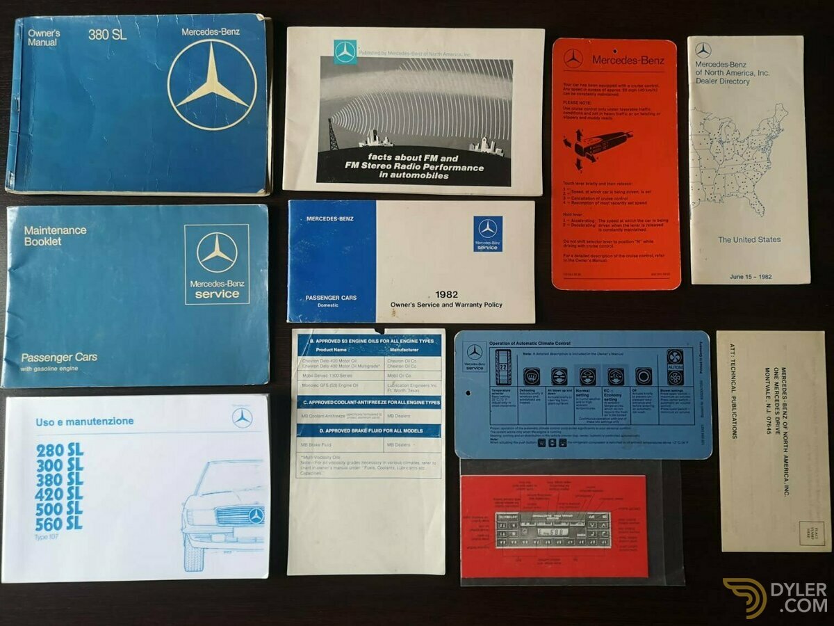 1982 Mercedes-Benz 380 SL ROADSTER, foto 12