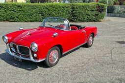 Fiat 1200 GRANLUCE TRASFORMABILE *TARGHE NERE LA SPEZIA* Cabriolet / Roadster 1958 Rot