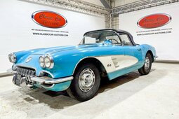 Chevrolet Corvette C1 283  - ONLINE AUCTION Cabriolet / Roadster 1958 Blue