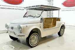 Fiat 500 Jolly America Recreation  - ONLINE AUCTION Cabriolet / Roadster 1975 White