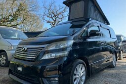 Toyota Vellfire ALPHARD POP TOP 4 BERTH NEW CAMPER CONVERSION 2010 Black