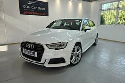 Audi A3 1.5 TFSI CoD 35 S line Sportback 5dr Petrol S Tron Hatchback 2019 White