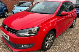 Volkswagen Polo 1.2 Match Edition Hatchback 3dr Petrol Manual Euro Fliesheck 2014 Rot